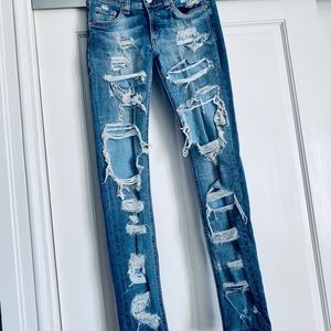 Rag and Bone Distressed Skinny Jean